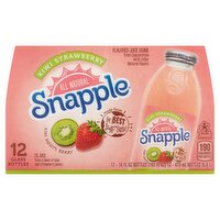 Snapple Kiwi Strawberry Flavored Juice Drink, 16 fl oz, 12 count