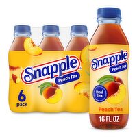 Snapple Peach Tea, 16 fl oz, 6 count