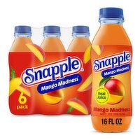 Snapple Mango Madness Juice Drink Blend, 16 fl oz, 6 count