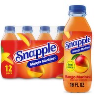 Snapple Mango Madness Juice Drink Blend, 16 fl oz, 12 count