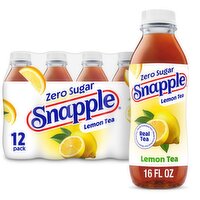 Snapple Zero Sugar Lemon Tea, 16 fl oz, 12 count