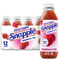 Snapple Zero Sugar Raspberry Tea, 16 fl oz, 12 count