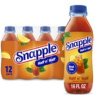 Snapple Half n' Half Lemonade Iced Tea, 16 fl oz, 12 count