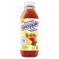 Snapple Zero Sugar Peach Tea & Lemonade, 16 fl oz