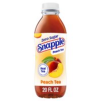 Snapple Zero Sugar Peach Tea, 20 fl oz