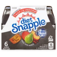 Diet Snapple Trop-A-Rocka Bret's Blend Tea, 16 fl oz, 6 count, 96 Fluid ounce