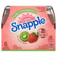 Snapple Kiwi Strawberry Flavored Juice Drink, 16 fl oz, 6 count, 96 Fluid ounce