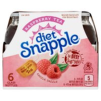 Diet Snapple Raspberry Tea, 16 fl oz, 6 count, 96 Fluid ounce