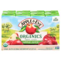 Apple & Eve Organics Apple 100% Juice, 6.75 fl oz, 8 count, 54 Fluid ounce