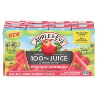 Apple & Eve Strawberry Watermelon 100% Juice, 6.75 fl oz, 8 count, 54 Fluid ounce