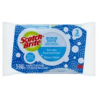 Scotch-Brite® Scrub Dots Non-Scratch Scrub Sponge, 3/Pack, 3 Each