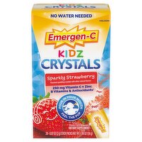 Emergen-C Kidz Crystals Sparkly Strawberry Dietary Supplement, 0.07 oz, 28 count