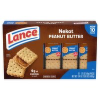 Lance Nekot Peanut Butter Sandwich Cookies, 1.75 oz, 10 count