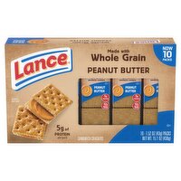 Lance Peanut Butter Sandwich Crackers, 1.52 oz, 10 count