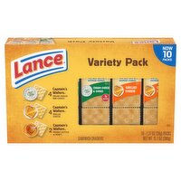 Lance Sandwich Crackers Variety Pack, 1.37 oz, 10 count