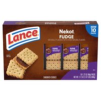 Lance Nekot Fudge Sandwich Cookies, 1.7 oz, 10 count