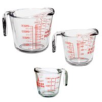 Anchor Hocking Measuring Cups, 3 count, 3 Each