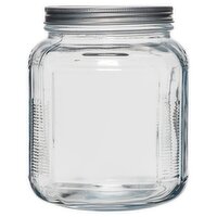 Anchor Hocking 2 qt. Cracker Jar w/ Brushed Metal Lid, 1 Each