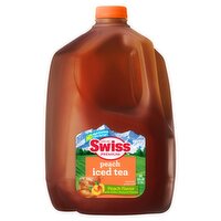 Swiss Premium Peach Flavor Iced Tea, One Gallon