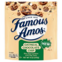 Famous Amos Oatmeal Chocolate Chip Cookies, 9 oz