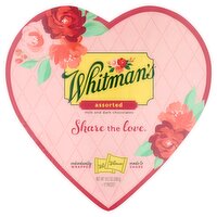 Whitman's Assorted Milk and Dark Chocolates, 17 count, 10.2 oz