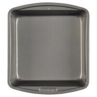 GoodCook 8" x 8" Non-Stick Square Cake Pan, heavy duty steel, gray