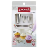 Goodcook Everyday Cupcake Decorating Kit, 12 count