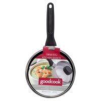 GoodCook 2.25 Quart Stainless Steel Sauce Pan With Glass Lid