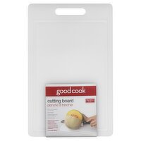 GoodCook Double-Sided 10" x 15.5" HDPE Cutting Board, White