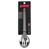 GoodCook Gourmet Slotted Serving Spoon, Stainless Steel Single Piece Design, 9 inch length