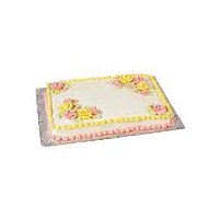 Gold Cake - Decorated - 1/4 sheet, 64 oz