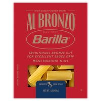 Barilla Al Bronzo Mezzi Rigatoni N.322 Enriched Macaroni Pasta, 1 lb