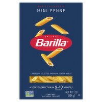 Barilla Classic Mini Penne N°369 Pasta, 1 lb, 1 Pound