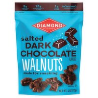 Diamond of California Salted Dark Chocolate Flavored Walnuts, 4 oz