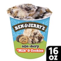 Ben & Jerry's Vanilla Non-Dairy Milk & Cookies Frozen Dessert, 1 pint, 1 Pint