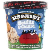 Ben & Jerry's Netflix & Chilll'd Peanut Butter Ice Cream, one pint