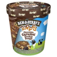 Ice Cream Chocolate Caramel Cookie Dough Topped, 15.2 Fluid ounce