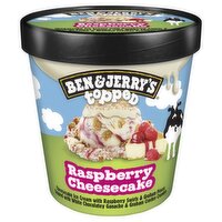 Ben & Jerry's Raspberry Cheesecake Topped Ice Cream Pint 15.2 Oz