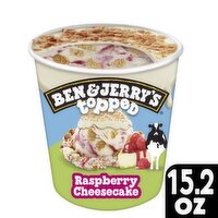 Ben & Jerry's Raspberry Cheesecake Topped Ice Cream Pint 15.2 Oz, 15.2 Fluid ounce