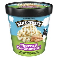 Ben & Jerry's Churray for Churros! Buttery Cinnamon Ice Cream, one pint, 1 Pint