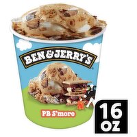 Ben & Jerry's PB S'more Toasted Marshmallow Ice Cream, one pint, 16 Fluid ounce