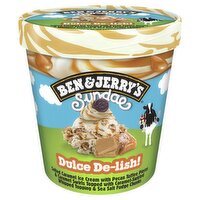 Ben & Jerry's Sundae Dulce De-Lish! Salted Caramel Ice Cream, 14.4 fl oz, 14.4 Fluid ounce