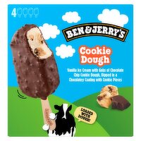 Ben & Jerry's Cookie Dough Ice Cream Bars, 2.5 fl oz, 4 count