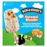 Ben & Jerry's Caramel Blondie Ice Cream Bars, 2.5 fl oz, 4 count