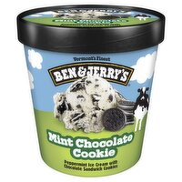 Ben & Jerry's Vermont's Finest Mint Chocolate Cookie Ice Cream, 1 pint