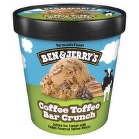 Ben & Jerry's Vermont's Finest Coffee Toffee Bar Crunch Ice Cream, 16 oz