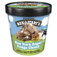 Ben & Jerry's Vermont's Finest New York Super Fudge Chunk Ice Cream, one pint, 16 Fluid ounce