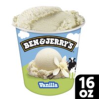 Ben & Jerry's Vanilla Ice Cream Pint 16 Oz