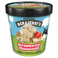 Ben & Jerry's Vermont's Finest Strawberry Cheesecake Ice Cream, one pint