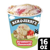 Ben & Jerry's Vermont's Finest Strawberry Cheesecake Ice Cream, one pint